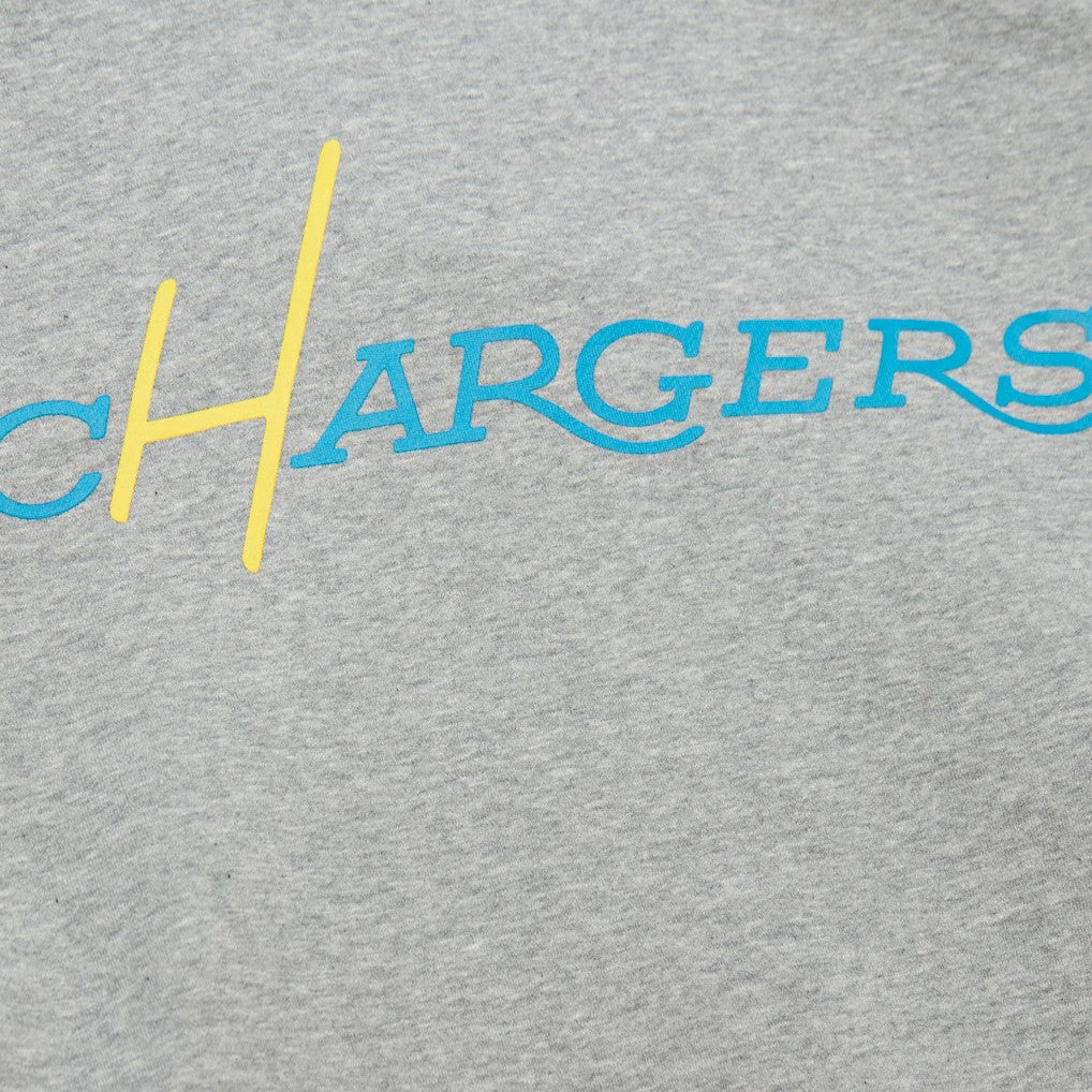 Los Angeles Chargers All Over 4.0 Vintage Logo Pullover Sweatshirt | NFL On sale
