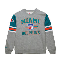 Miami Dolphins All Over 4.0 Vintage Logo Pullover Sweatshirt | NFL Sale