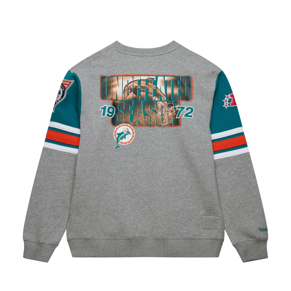 Miami Dolphins All Over 4.0 Vintage Logo Pullover Sweatshirt | NFL Sale