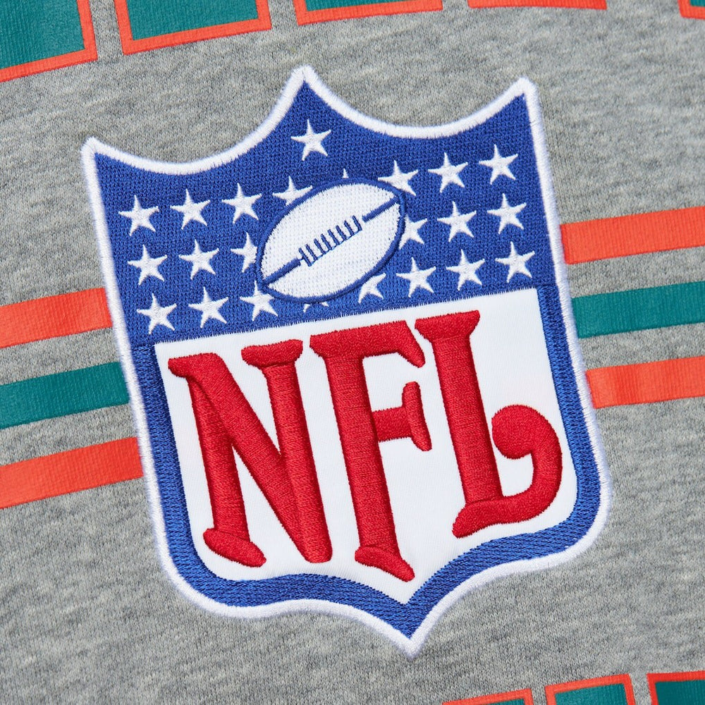 Miami Dolphins All Over 4.0 Vintage Logo Pullover Sweatshirt | NFL Sale
