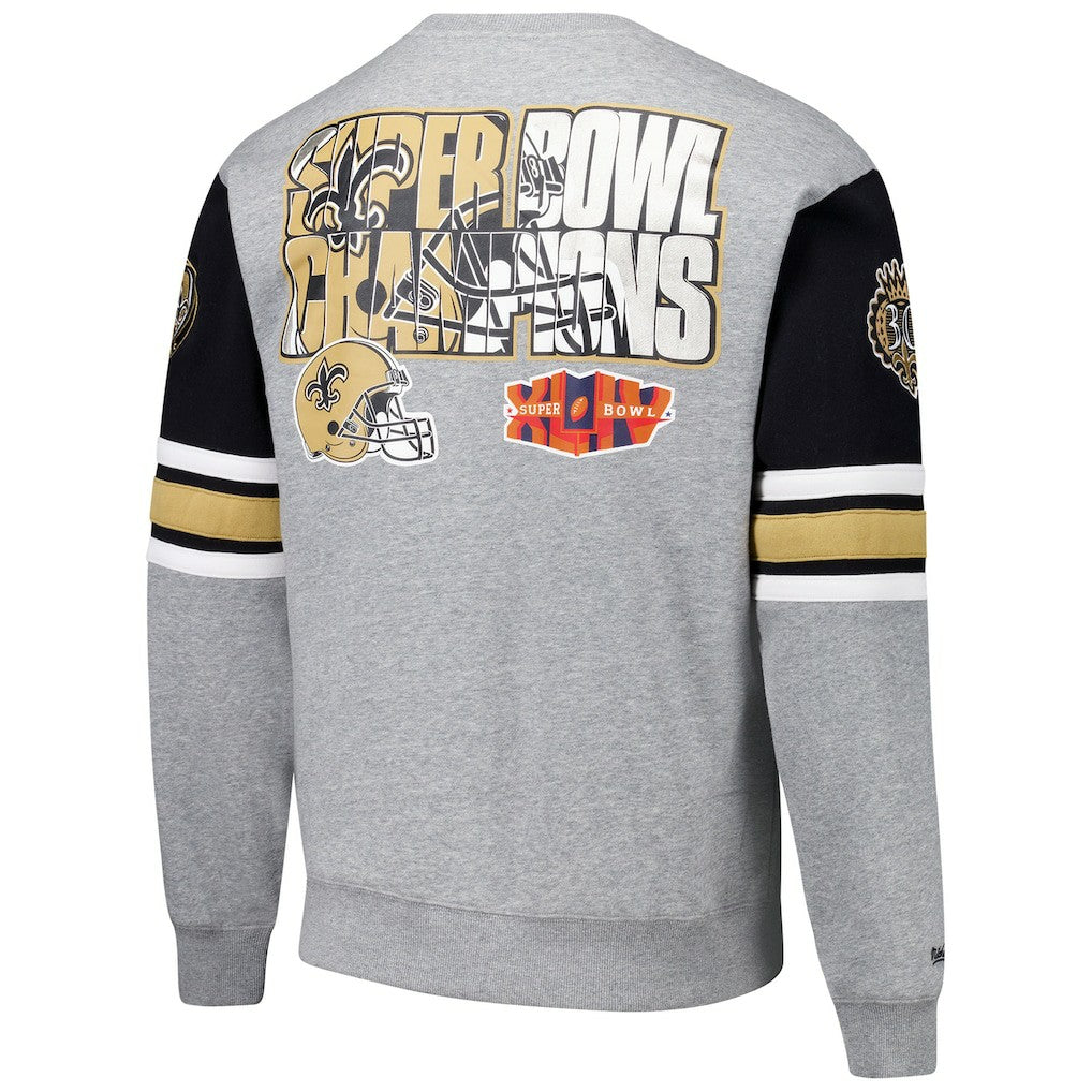 New Orleans Saints All Over 4.0 Vintage Logo Pullover Sweatshirt | NFL Online