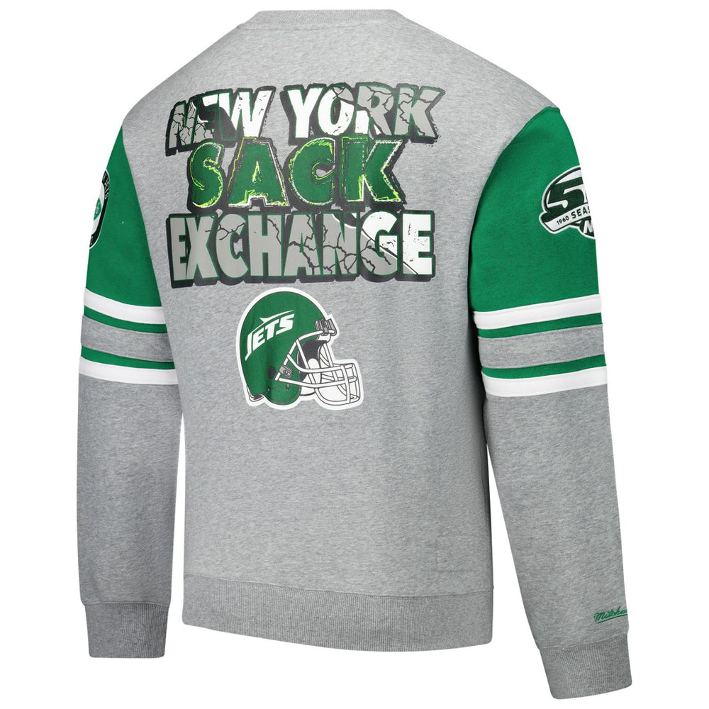 New York Jets All Over 4.0 Vintage Logo Pullover Sweatshirt | NFL Sale
