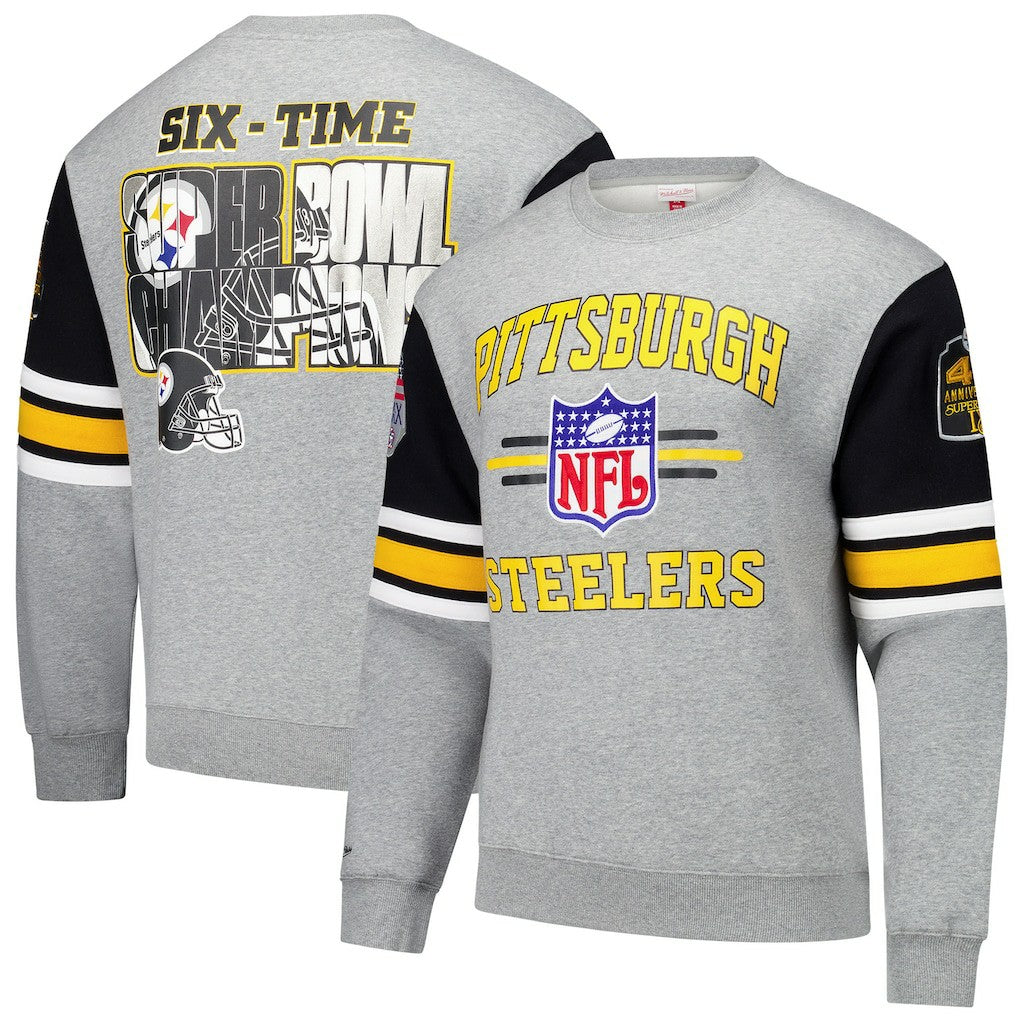 Pittsburgh Steelers All Over 4.0 Vintage Logo Pullover Sweatshirt | NFL Near me