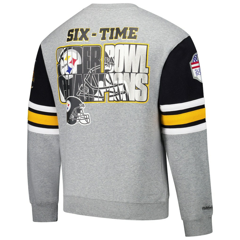 Pittsburgh Steelers All Over 4.0 Vintage Logo Pullover Sweatshirt | NFL Near me