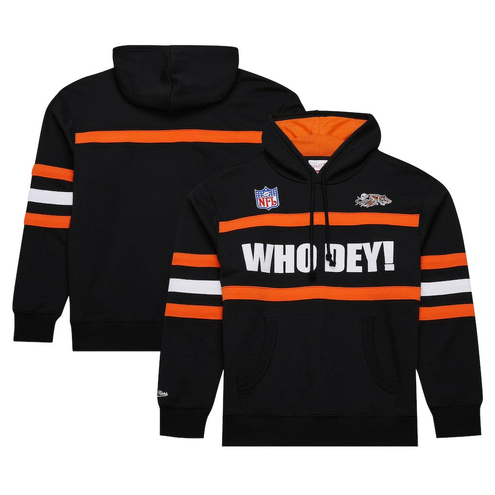 Cincinnati Bengals Vintage Logo Head Coach Fleece Pullover Hoodie | NFL Hot