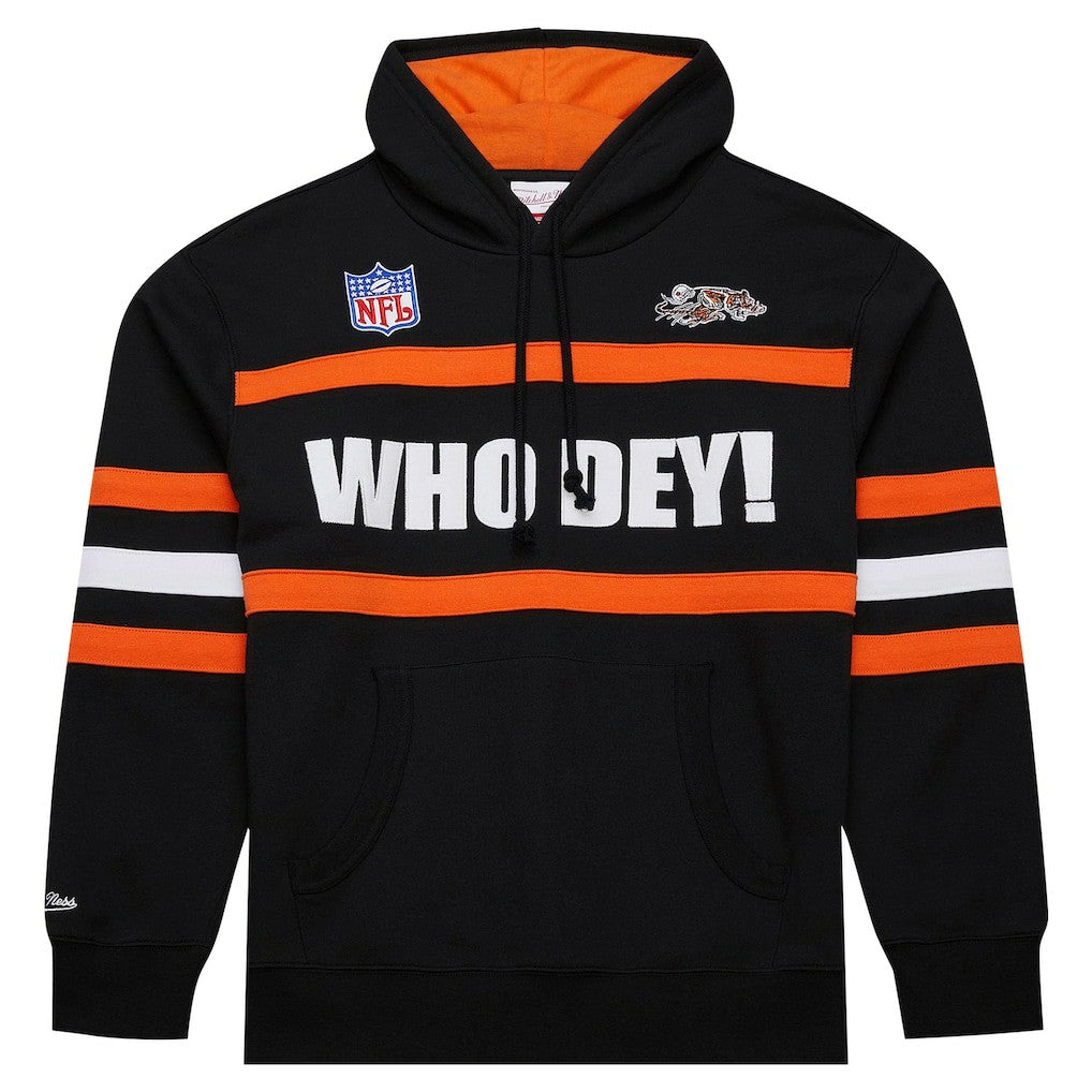 Cincinnati Bengals Vintage Logo Head Coach Fleece Pullover Hoodie | NFL Hot