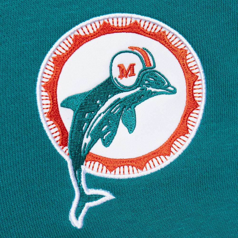 Miami Dolphins Vintage Logo Head Coach Fleece Pullover Hoodie | NFL New