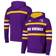 Minnesota Vikings Vintage Logo Head Coach Fleece Pullover Hoodie | NFL Hot