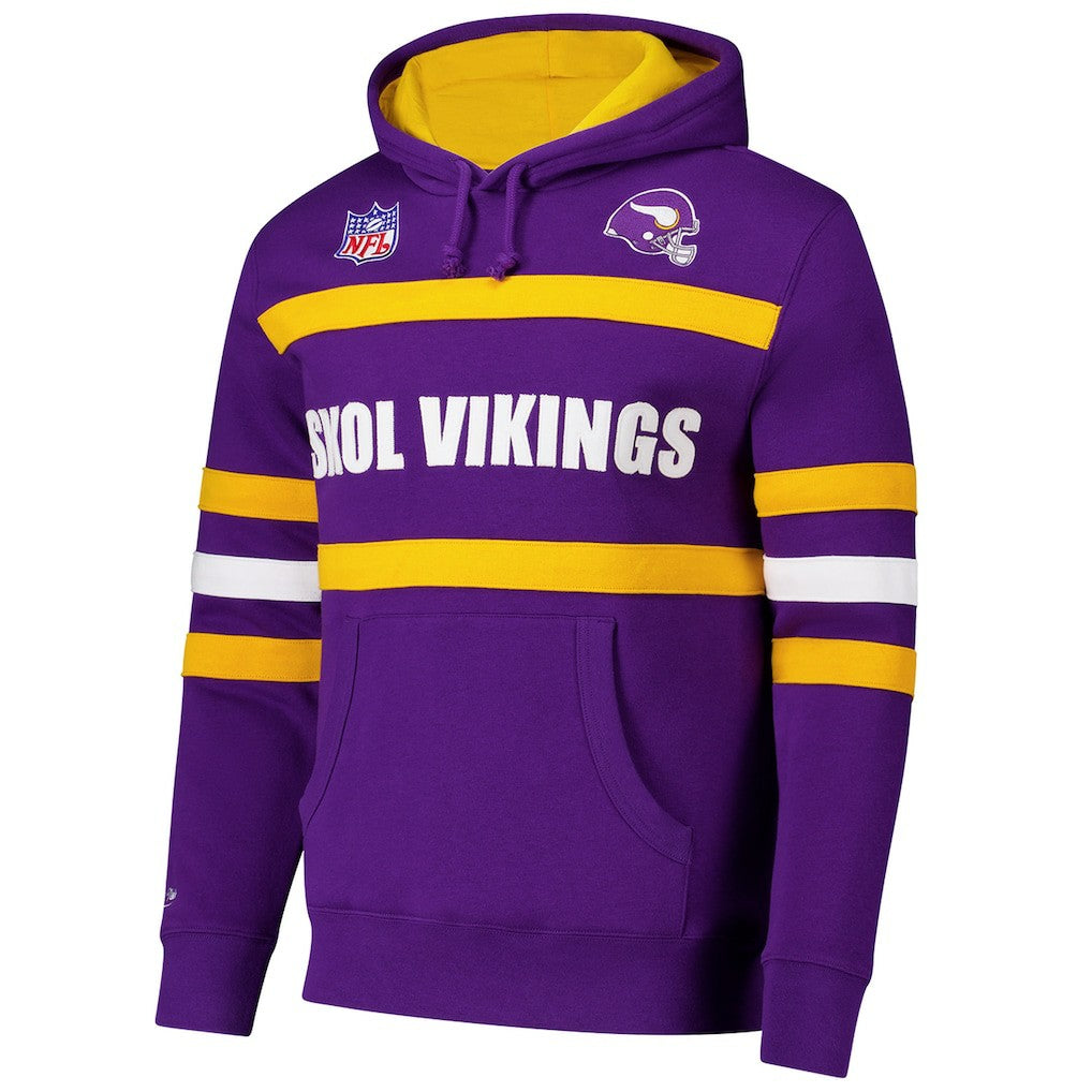 Minnesota Vikings Vintage Logo Head Coach Fleece Pullover Hoodie | NFL Hot