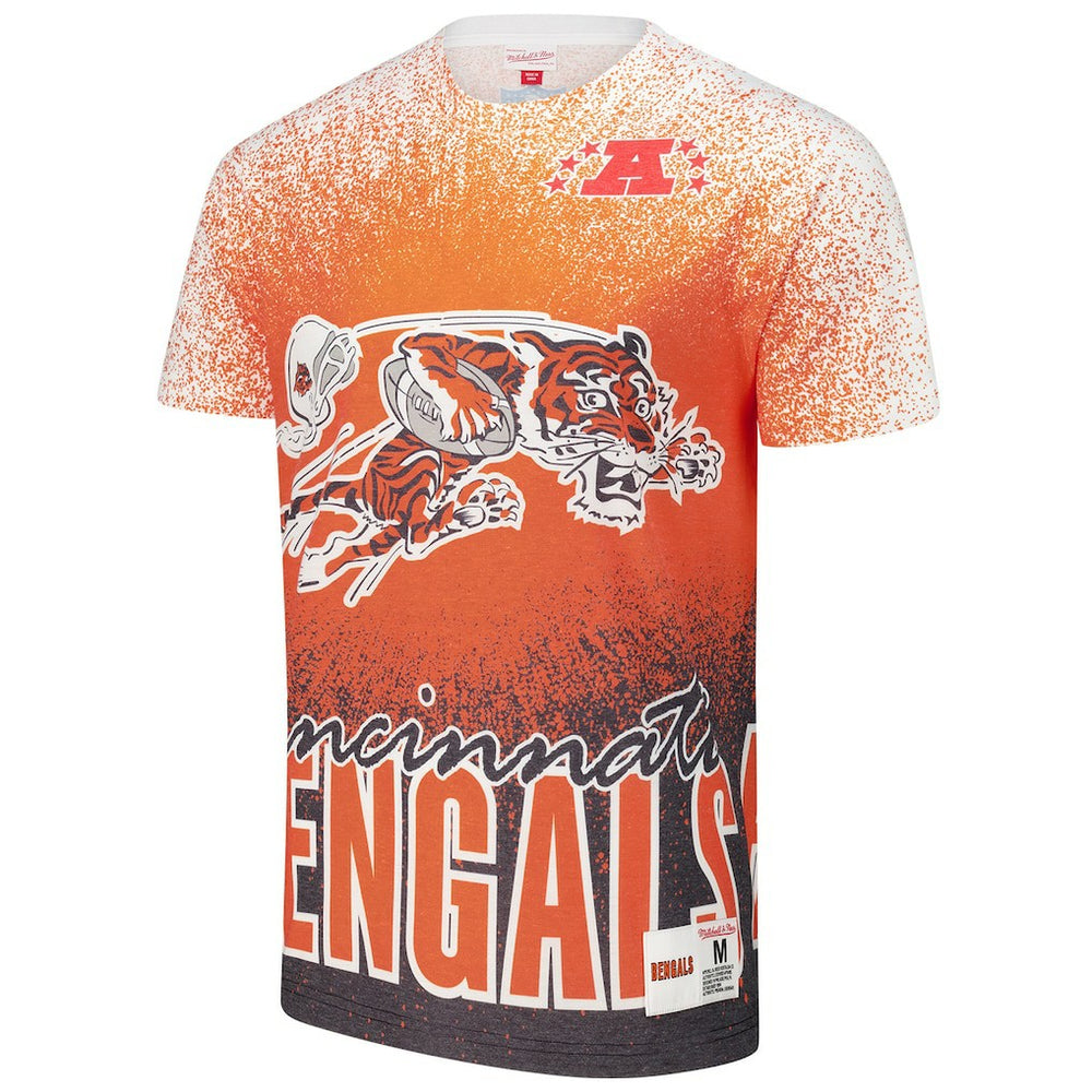 Cincinnati Bengals Team Burst Vintage Logo T-Shirt | NFL Discount