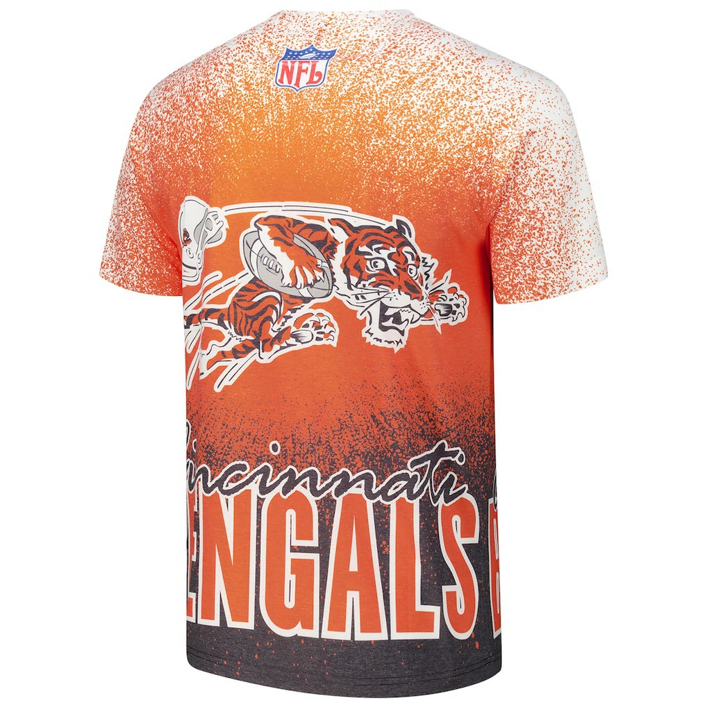 Cincinnati Bengals Team Burst Vintage Logo T-Shirt | NFL Discount