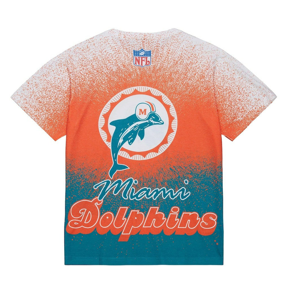 Miami Dolphins Team Burst Vintage Logo T-Shirt | NFL Discount
