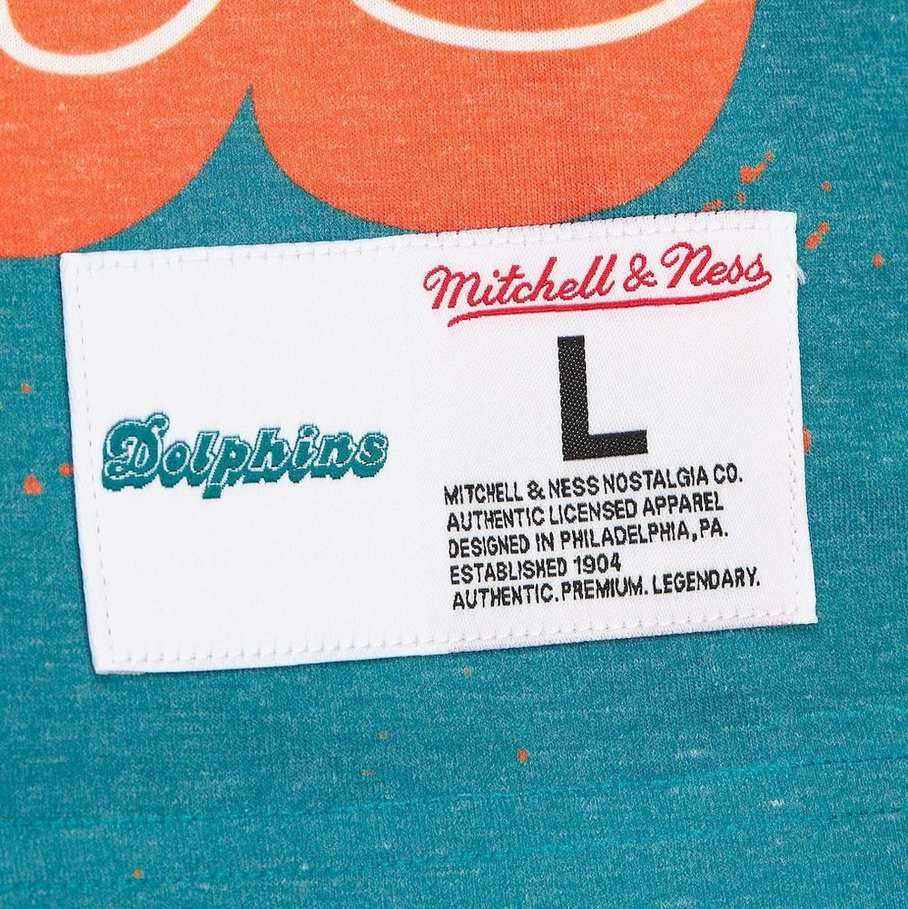 Miami Dolphins Team Burst Vintage Logo T-Shirt | NFL Discount