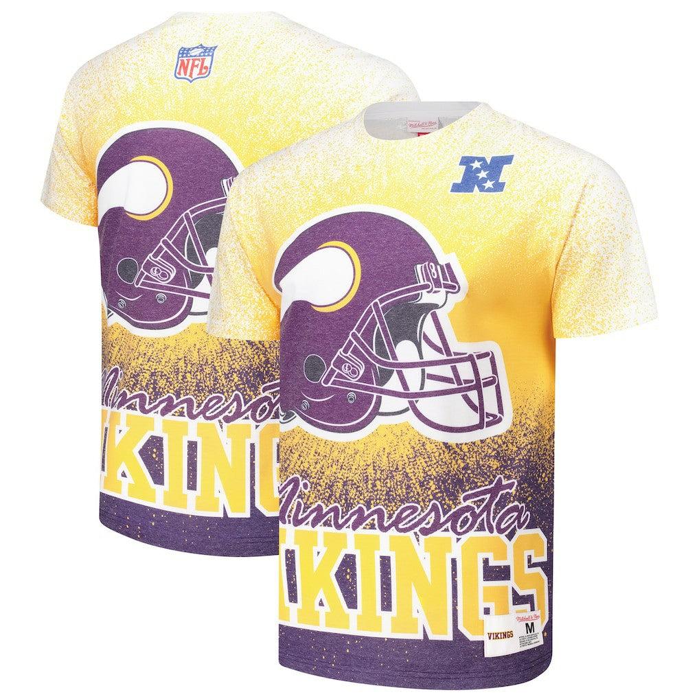 Minnesota Vikings Team Burst Vintage Logo T-Shirt | NFL Discount