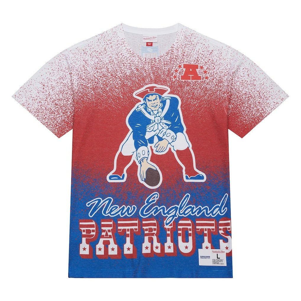 New England Patriots Team Burst Vintage Logo T-Shirt | NFL Outlet