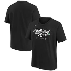 Black Boston Celtics Unisex 2024 NBA Playoffs Mantra T-Shirt | NBA