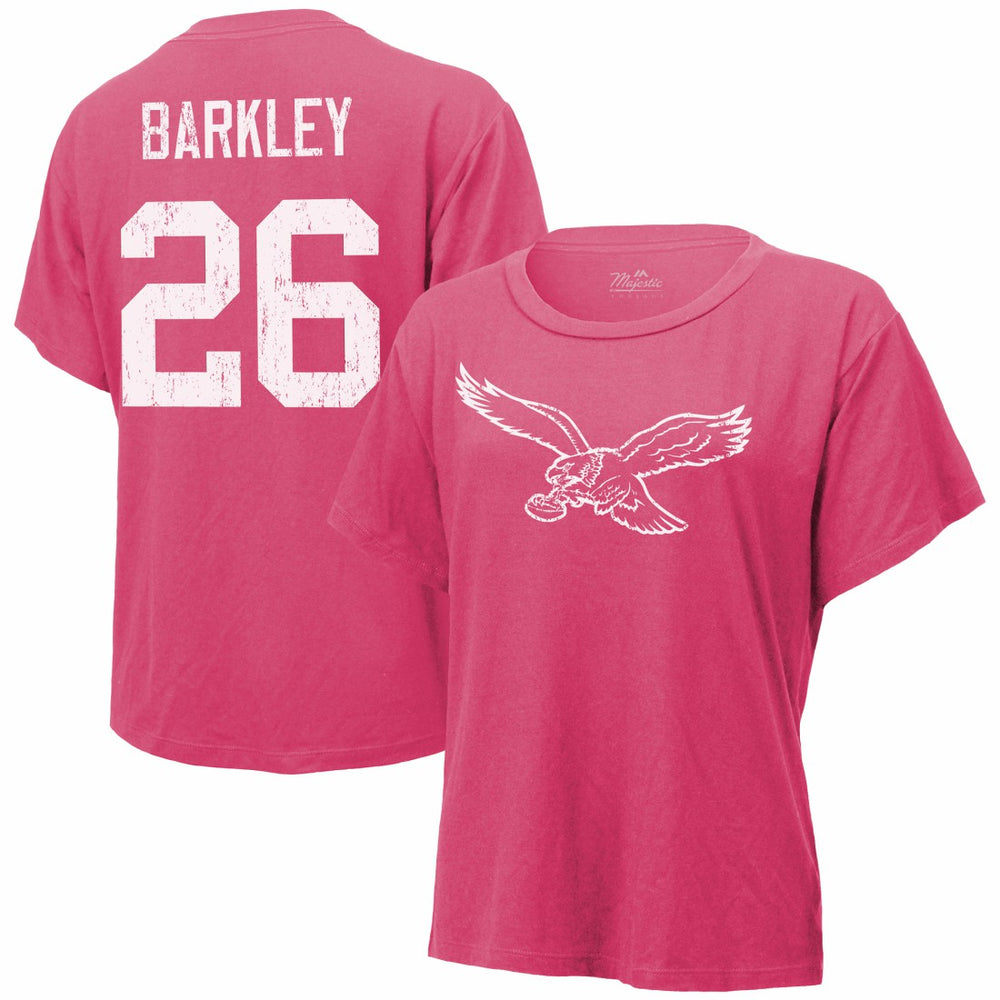 Philadelphia Eagles Saquon Barkley  Majestic Threads Women's Name & Number T-Shirt | NFL Online