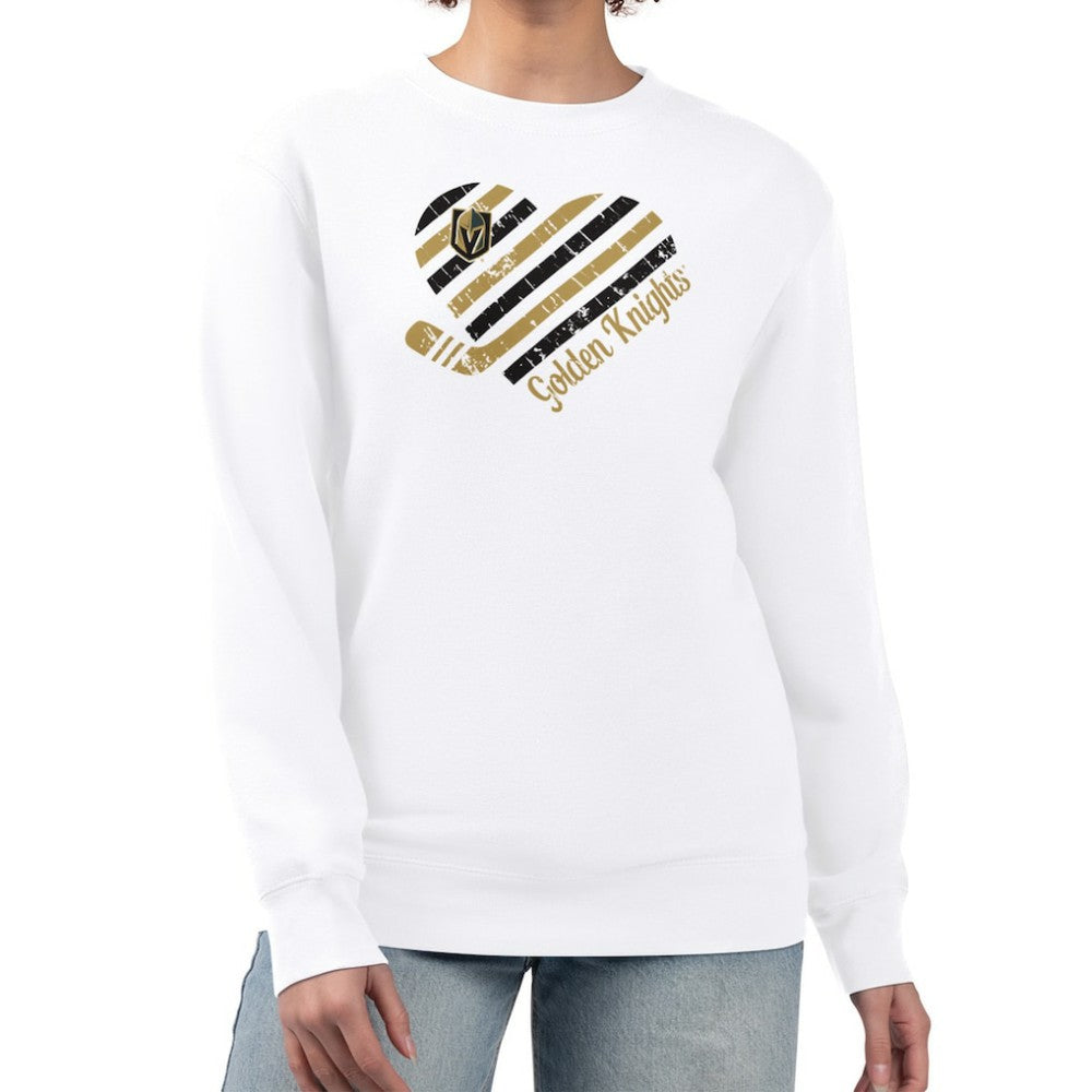Vegas Golden Knights G-III 4Her by Carl Banks Women's Heart Graphic Pullover Sweatshirt -  NHL Sweatshirts