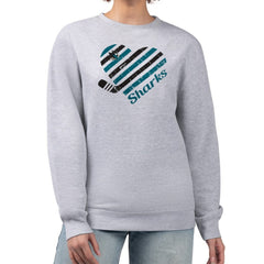 San Jose Sharks G-III 4Her by Carl Banks Women's Heart Graphic Pullover Sweatshirt -  NHL Sweatshirts