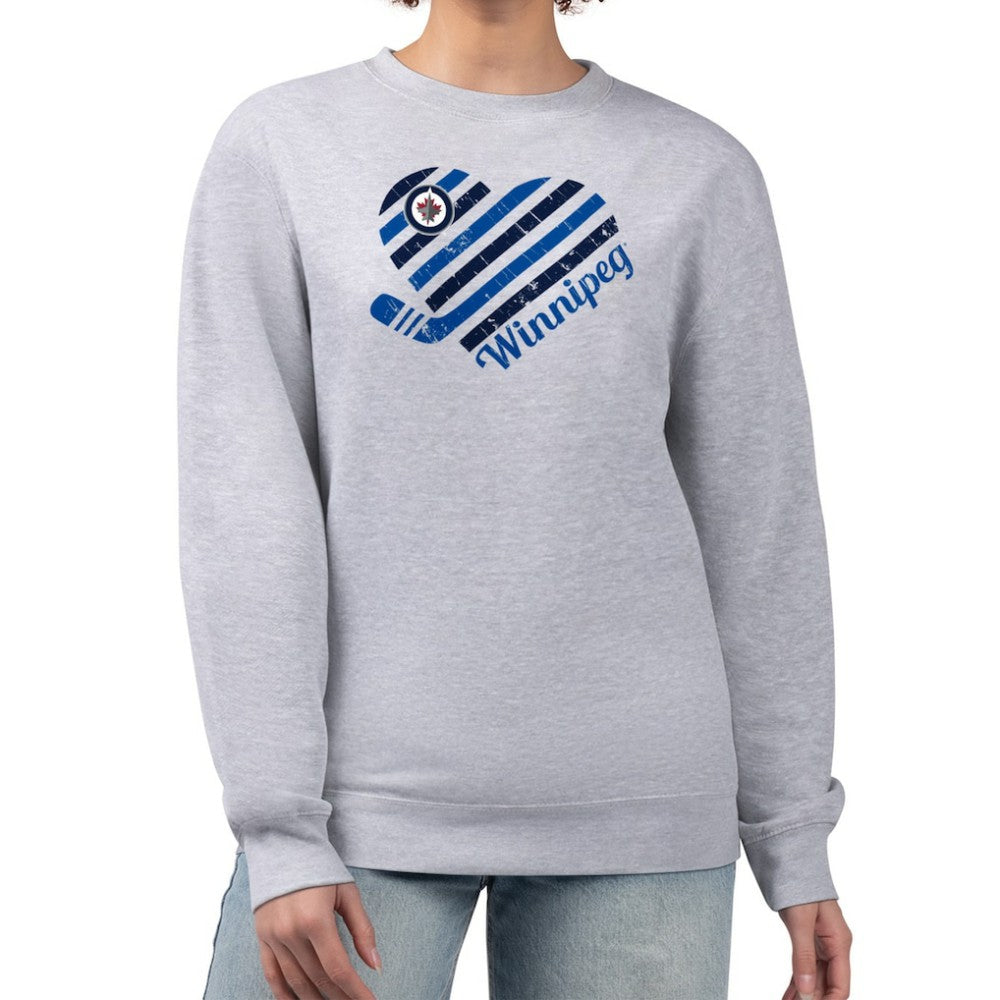 Winnipeg Jets G-III 4Her by Carl Banks Women's Heart Graphic Pullover Sweatshirt -  NHL Sweatshirts