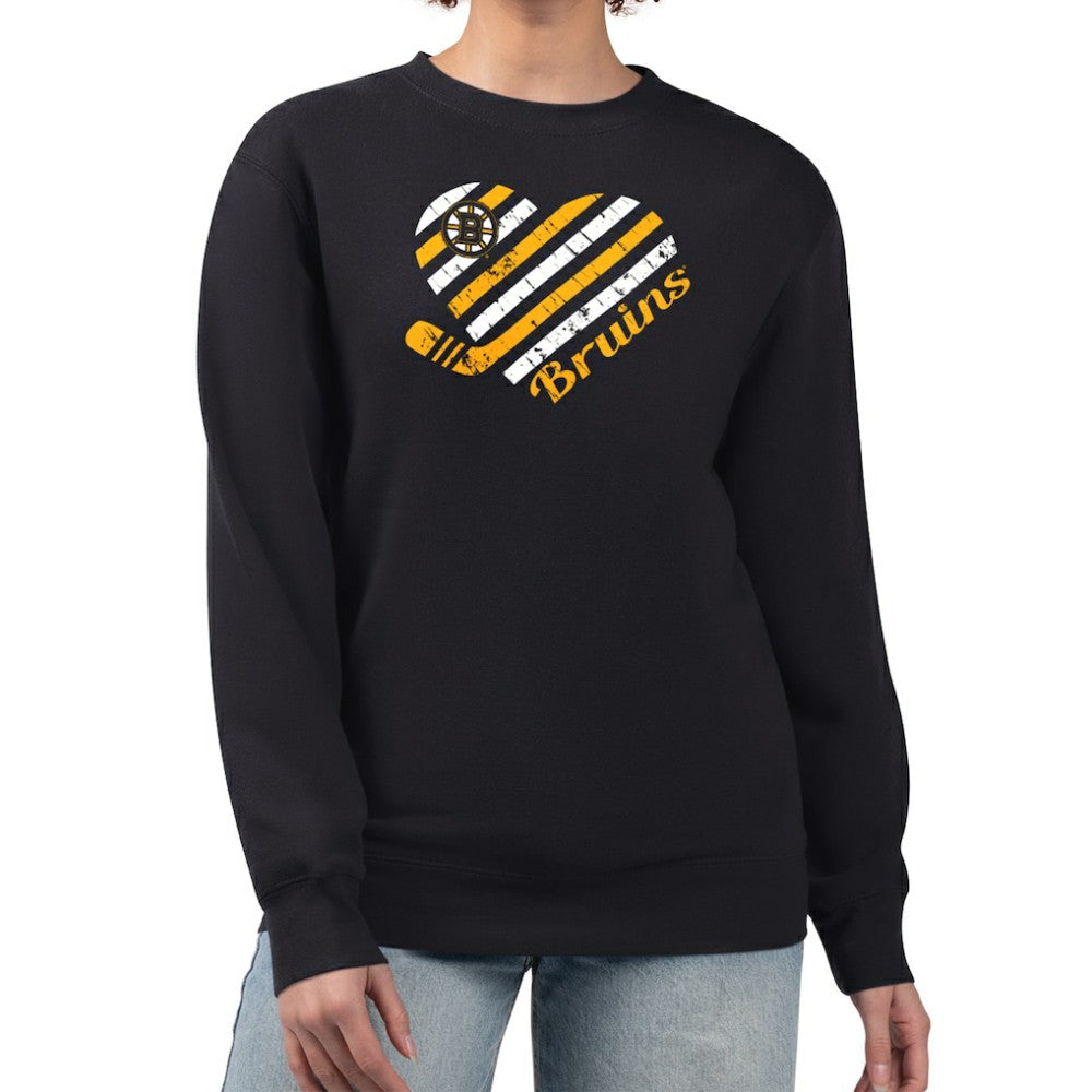 Boston Bruins G-III 4Her by Carl Banks Women's Heart Graphic Pullover Sweatshirt -  NHL Sweatshirts