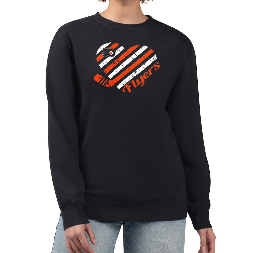 Philadelphia Flyers G-III 4Her by Carl Banks Women's Heart Graphic Pullover Sweatshirt -  NHL Sweatshirts