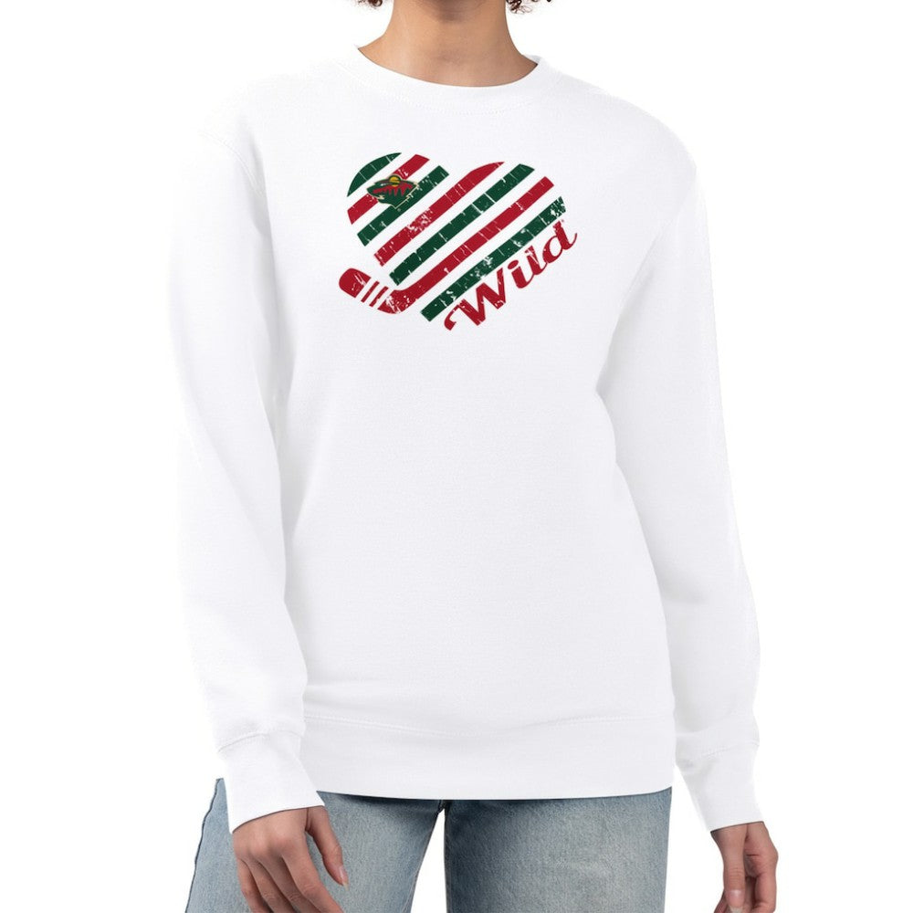Minnesota Wild G-III 4Her by Carl Banks Women's Heart Graphic Pullover Sweatshirt -  NHL Sweatshirts