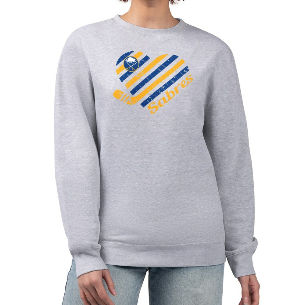 Buffalo Sabres G-III 4Her by Carl Banks Women's Heart Graphic Pullover Sweatshirt -  NHL Sweatshirts