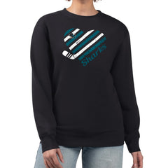San Jose Sharks G-III 4Her by Carl Banks Women's Heart Graphic Pullover Sweatshirt -  NHL Sweatshirts