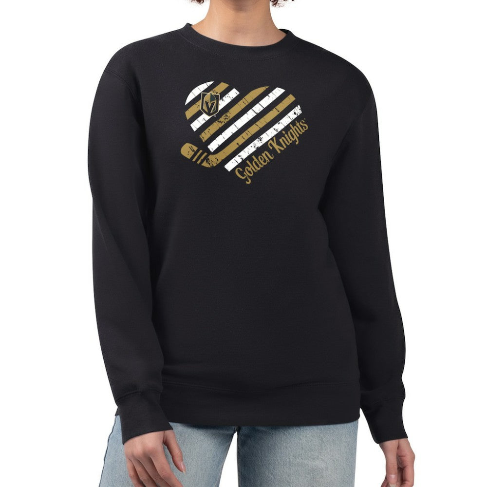 Vegas Golden Knights G-III 4Her by Carl Banks Women's Heart Graphic Pullover Sweatshirt -  NHL Sweatshirts