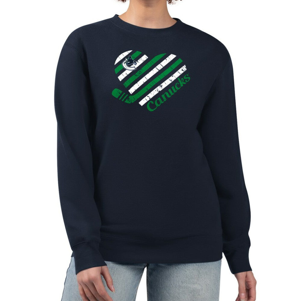 Vancouver Canucks G-III 4Her by Carl Banks Women's Heart Graphic Pullover Sweatshirt -  NHL Sweatshirts