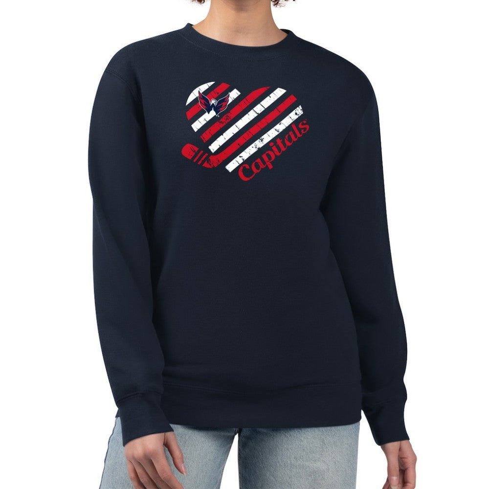 Washington Capitals G-III 4Her by Carl Banks Women's Heart Graphic Pullover Sweatshirt -  NHL Sweatshirts