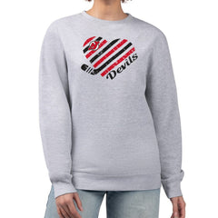New Jersey Devils G-III 4Her by Carl Banks Women's Heart Graphic Pullover Sweatshirt -  NHL Sweatshirts