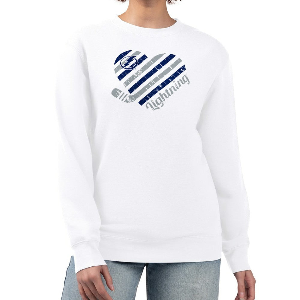 Tampa Bay Lightning G-III 4Her by Carl Banks Women's Heart Graphic Pullover Sweatshirt -  NHL Sweatshirts