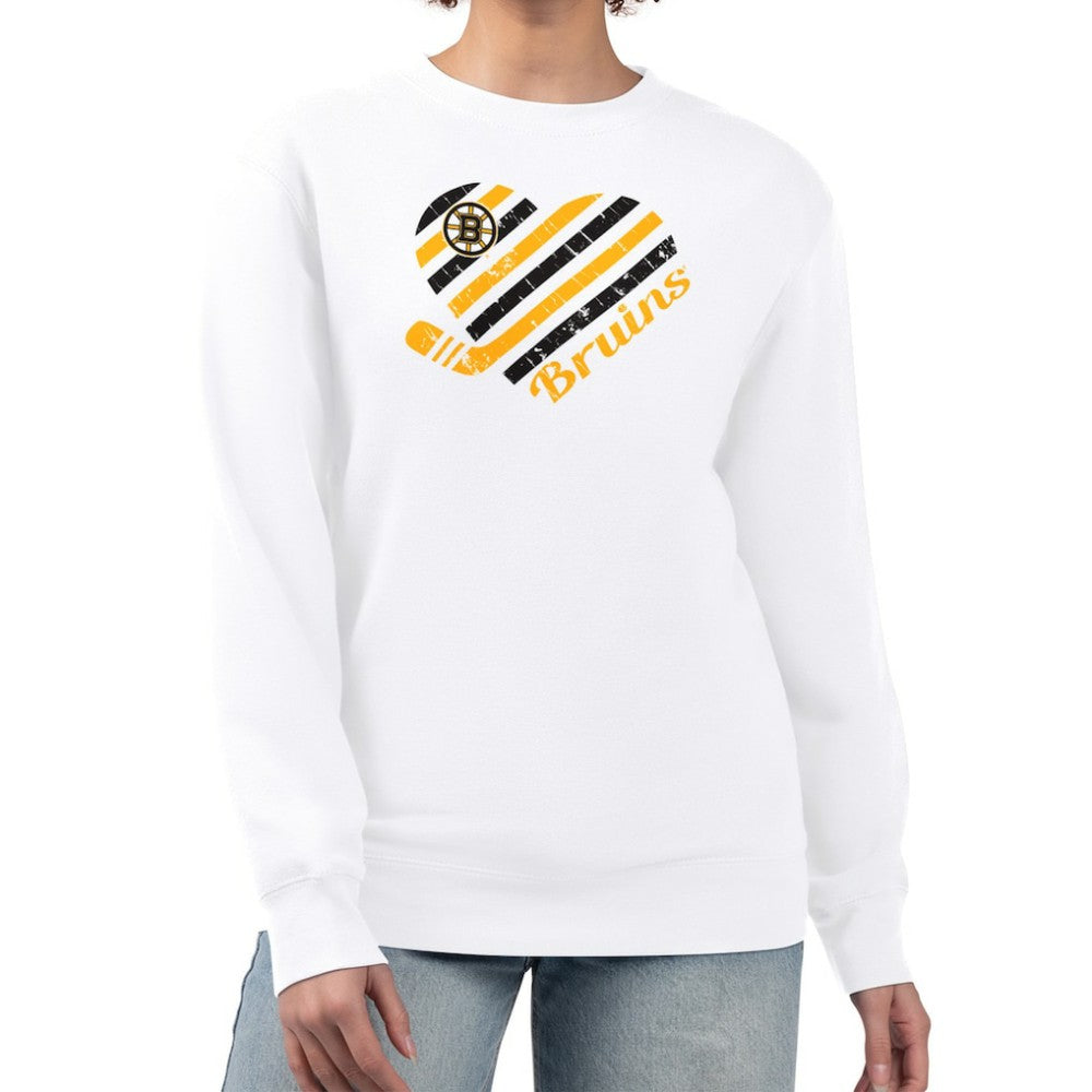 Boston Bruins G-III 4Her by Carl Banks Women's Heart Graphic Pullover Sweatshirt -  NHL Sweatshirts