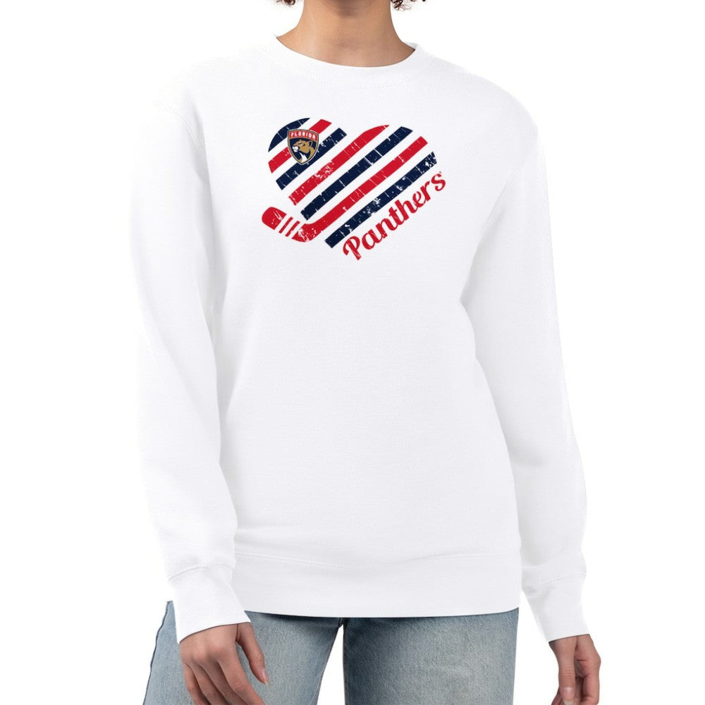 Florida Panthers G-III 4Her by Carl Banks Women's Heart Graphic Pullover Sweatshirt -  NHL Sweatshirts
