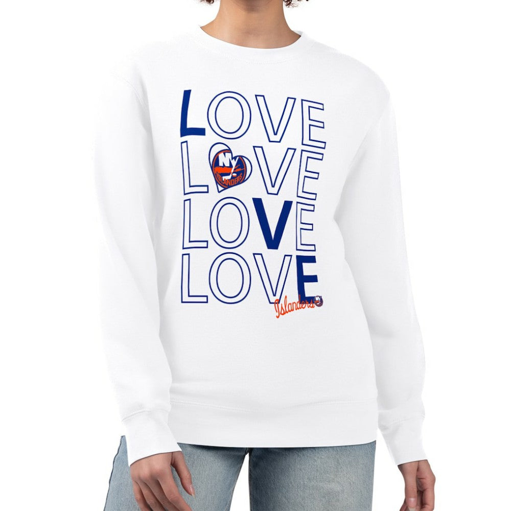 New York Islanders G-III 4Her by Carl Banks Women's Lots Of Love Team Logo Graphic Pullover Sweatshirt -  NHL Sweatshirts