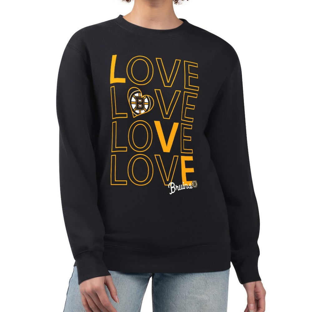 Boston Bruins G-III 4Her by Carl Banks Women's Lots Of Love Team Logo Graphic Pullover Sweatshirt -  NHL Sweatshirts