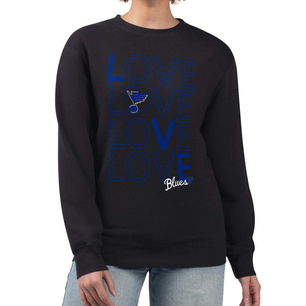 St. Louis Blues G-III 4Her by Carl Banks Women's Lots Of Love Team Logo Graphic Pullover Sweatshirt -  NHL Sweatshirts
