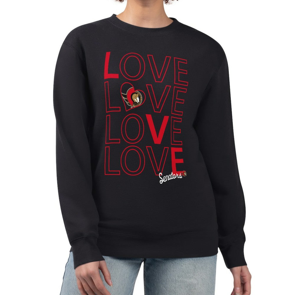 Ottawa Senators G-III 4Her by Carl Banks Women's Lots Of Love Team Logo Graphic Pullover Sweatshirt -  NHL Sweatshirts