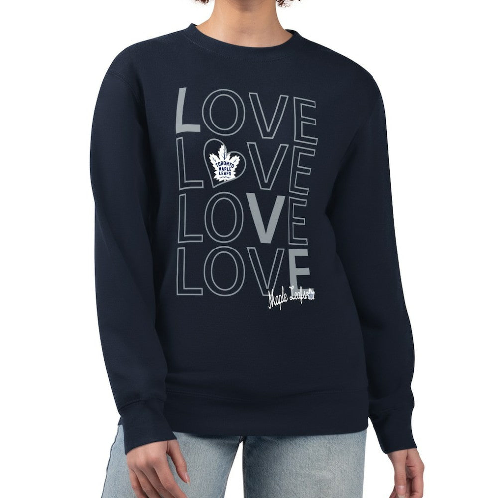 Toronto Maple Leafs G-III 4Her by Carl Banks Women's Lots Of Love Team Logo Graphic Pullover Sweatshirt -  NHL Sweatshirts
