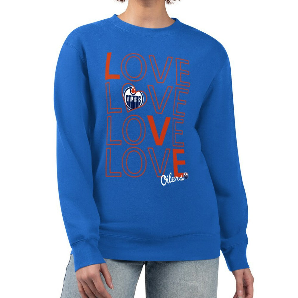 Edmonton Oilers G-III 4Her by Carl Banks Women's Lots Of Love Team Logo Graphic Pullover Sweatshirt -  NHL Sweatshirts
