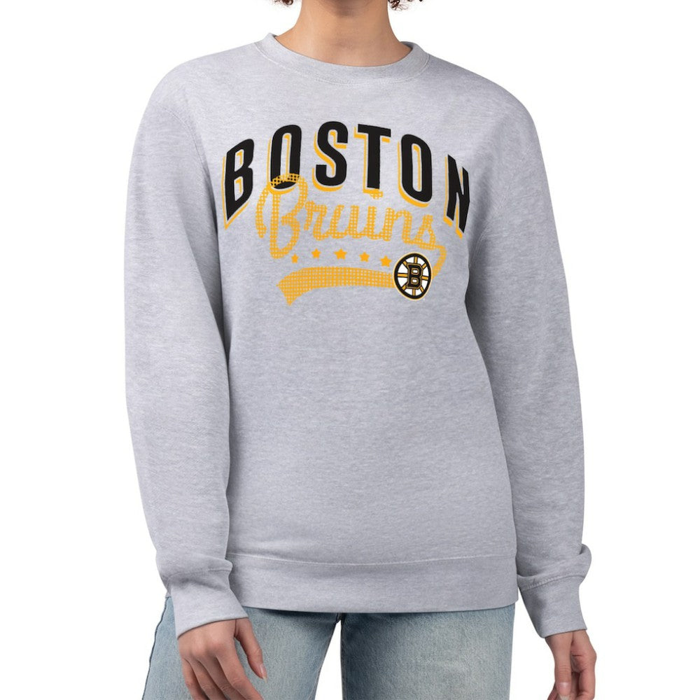 Boston Bruins G-III 4Her by Carl Banks Women's Filigree Team Graphic Fleece Pullover Sweatshirt -  NHL Sweatshirts