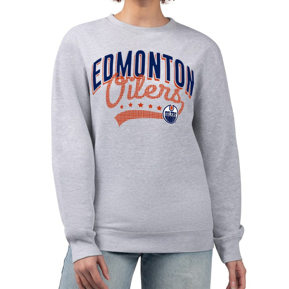 Edmonton Oilers G-III 4Her by Carl Banks Women's Filigree Team Graphic Fleece Pullover Sweatshirt -  NHL Sweatshirts