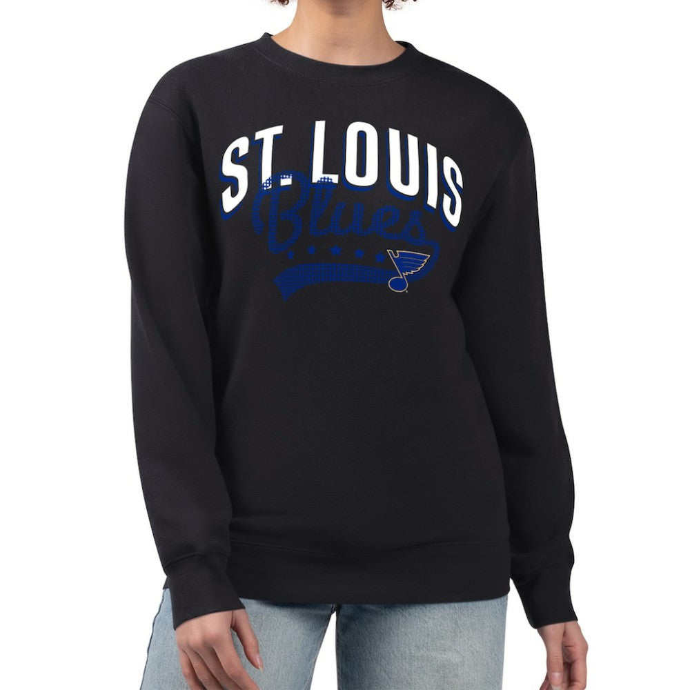 St. Louis Blues G-III 4Her by Carl Banks Women's Filigree Team Graphic Fleece Pullover Sweatshirt -  NHL Sweatshirts