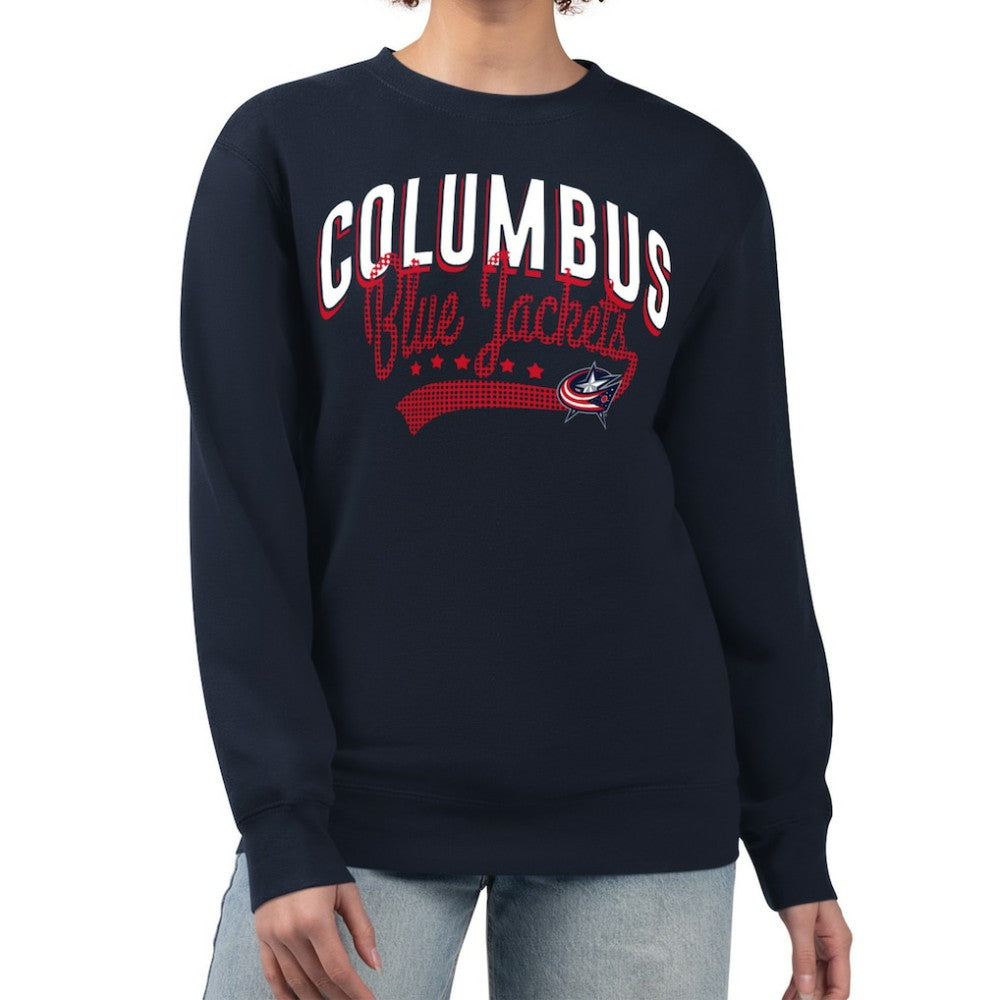Columbus Blue Jackets G-III 4Her by Carl Banks Women's Filigree Team Graphic Fleece Pullover Sweatshirt -  NHL Sweatshirts