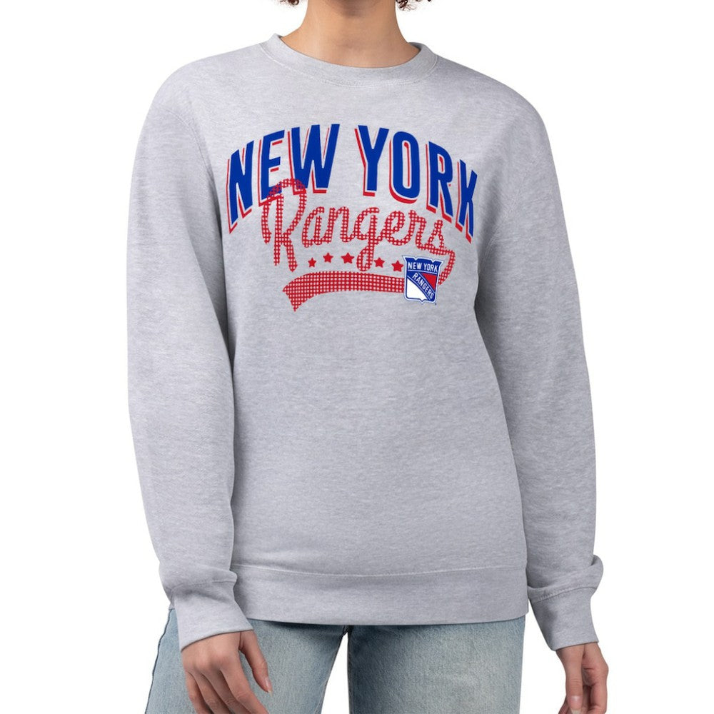 New York Rangers G-III 4Her by Carl Banks Women's Filigree Team Graphic Fleece Pullover Sweatshirt -  NHL Sweatshirts