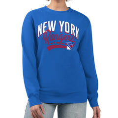 New York Rangers G-III 4Her by Carl Banks Women's Filigree Team Graphic Fleece Pullover Sweatshirt -  NHL Sweatshirts