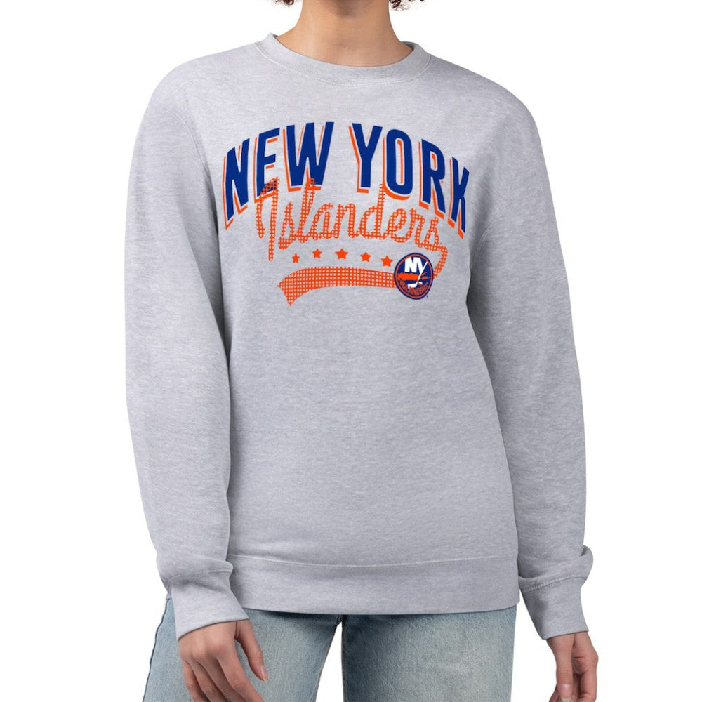 New York Islanders G-III 4Her by Carl Banks Women's Filigree Team Graphic Fleece Pullover Sweatshirt -  NHL Sweatshirts