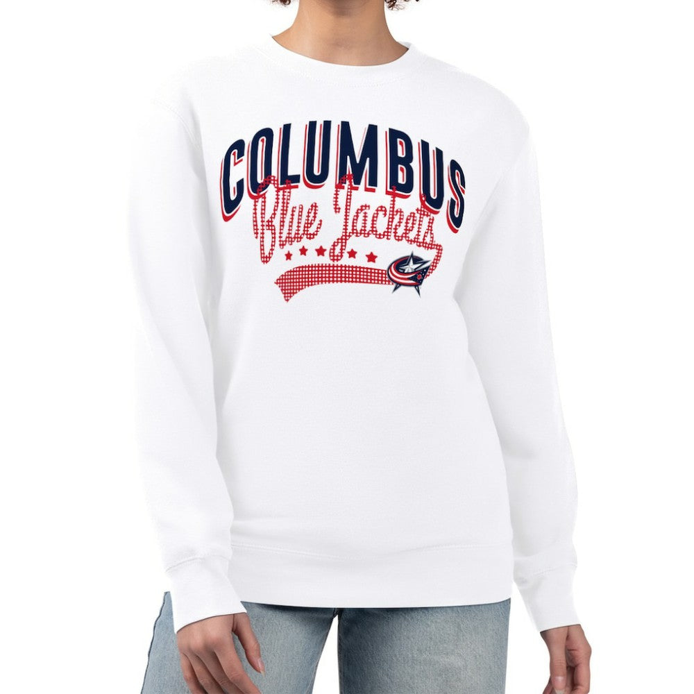 Columbus Blue Jackets G-III 4Her by Carl Banks Women's Filigree Team Graphic Fleece Pullover Sweatshirt -  NHL Sweatshirts